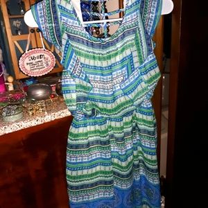 Bright boho dress